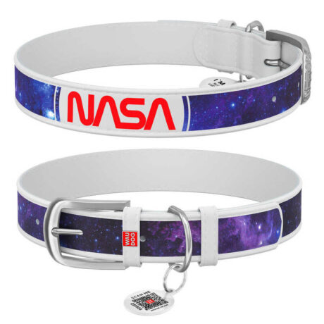 Wau Dog - NASA Collar for Dogs (White/Black)