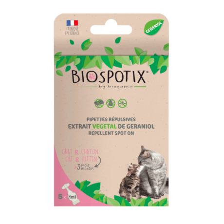 Biospotix - Cat & Kitten Repellent Spot On 5 x 1ml