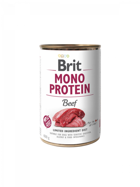Brit - Mono Protein Wet Food for Dogs for Limited Integration Diet 400g in six (6) Flavours